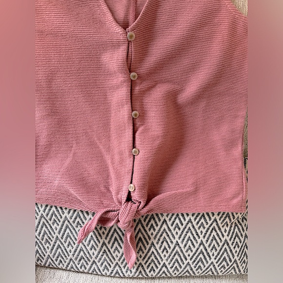 Madewell Sleeveless Tie Front Top - Picture 2 of 5